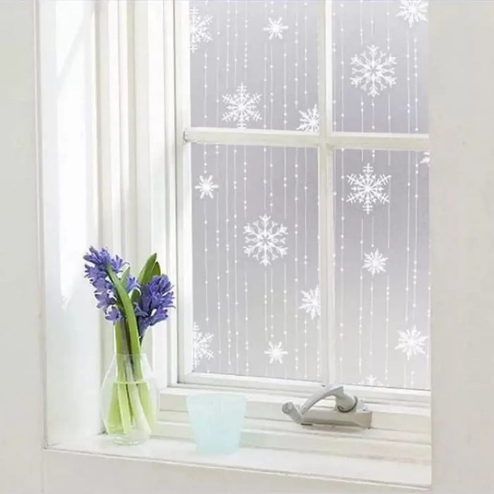 Frosted Snowflake Window Film - Anti-Uv Non-Stick Opaque Static Sticker For Christmas Decor In Home Or Kitchen