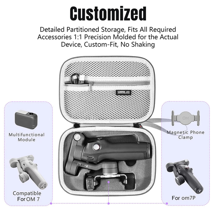 Carrying Case For Dji Osmo Mobile 7 / 7 Pro Protection Carrying Case Hard Shell Waterproof Storage Bag Handbag Gimbal Accessories