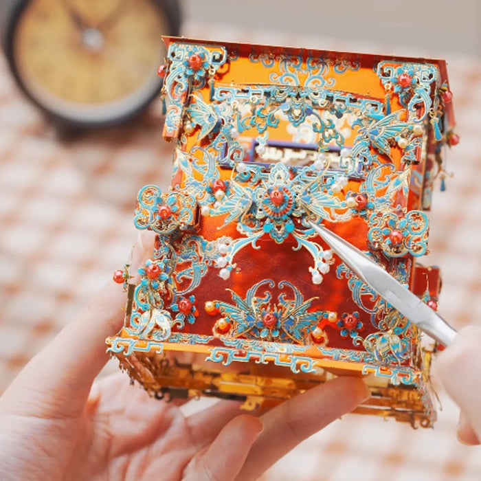 Chinese Style Kingfisher Bridal Sedan Puzzle Kit