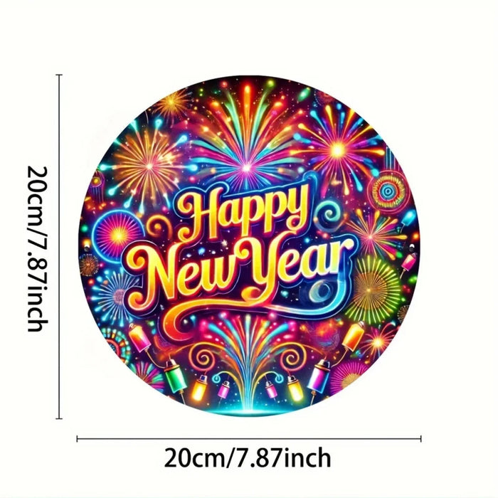 2D Aluminum Tin Sign Festive Wall Art For Home Window Garden Bar & Office