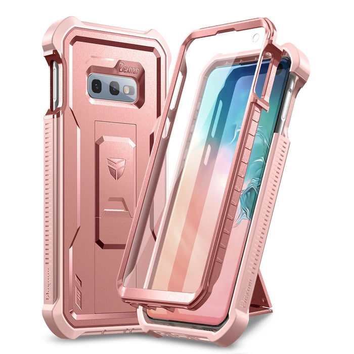 For Samsung Galaxy S10E 5.8 Inch Full Body Bumper Military Grade Armor Shockproof Case With Built-In Screen Protector