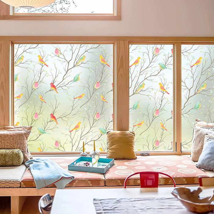Decorative Stained Glass Window Film - Heat Blocking & Privacy