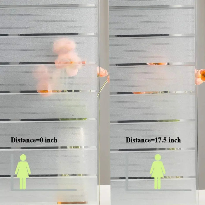 Frosted Window Film - Non-Adhesive Uv Blocking Glass Door Sticker