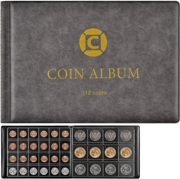 Coin Collection Book Holder 312 Pockets For 20 46Mm Coins