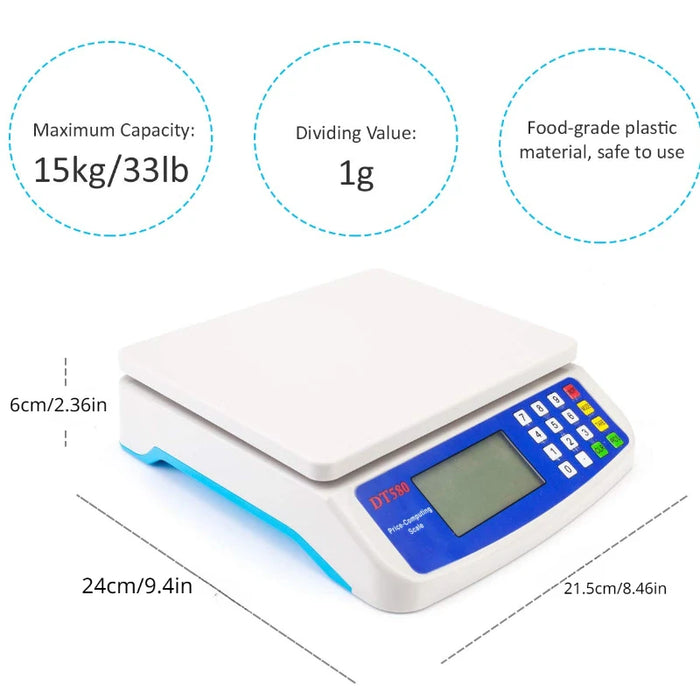 30Kg / 1G Precision Lcd Digital Food Scale Accurate & Lightweight