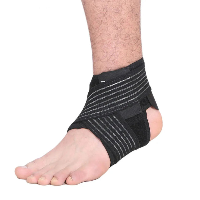 Pair of Ankle Support Brace For Sports Elastic Strap
