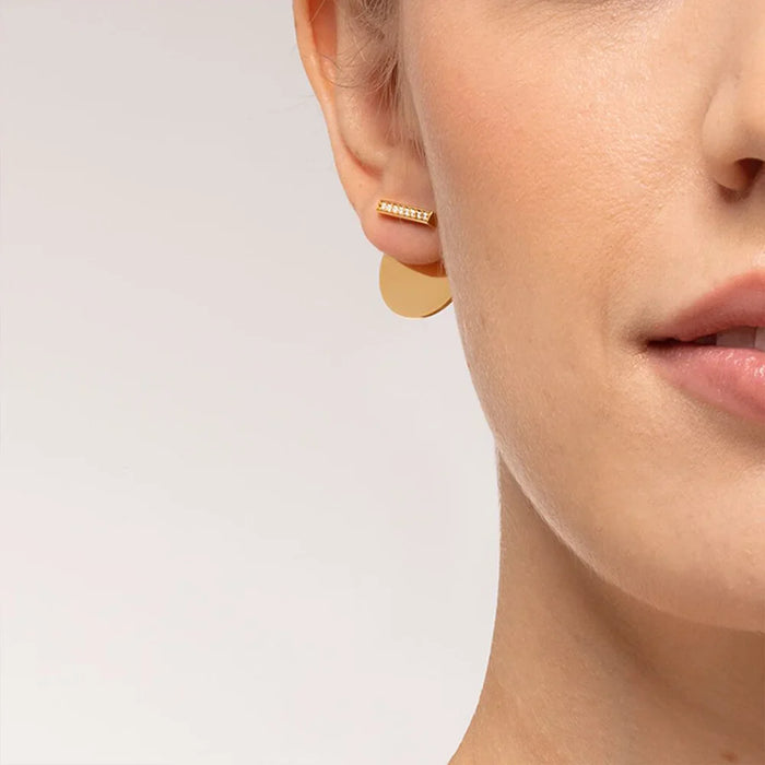 925 Sterling Silver Round Ornament Necklace & Earring Set For Women