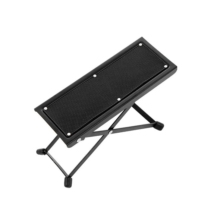 Adjustable Guitar Footrest Pedal Non Slip Rubber Pad 4 / 6 Position Height Foldable Accessories