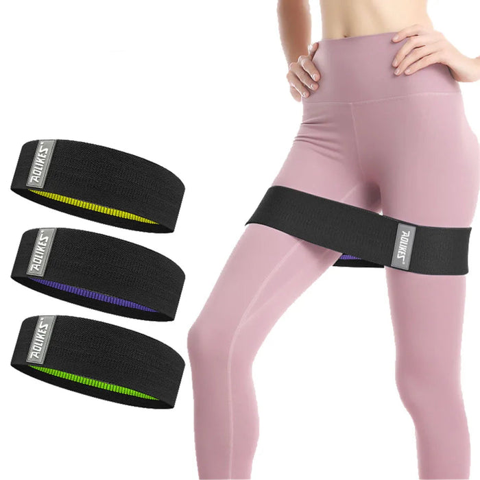 3 Piece Fabric Loop Resistance Bands Set For Hip Fitness