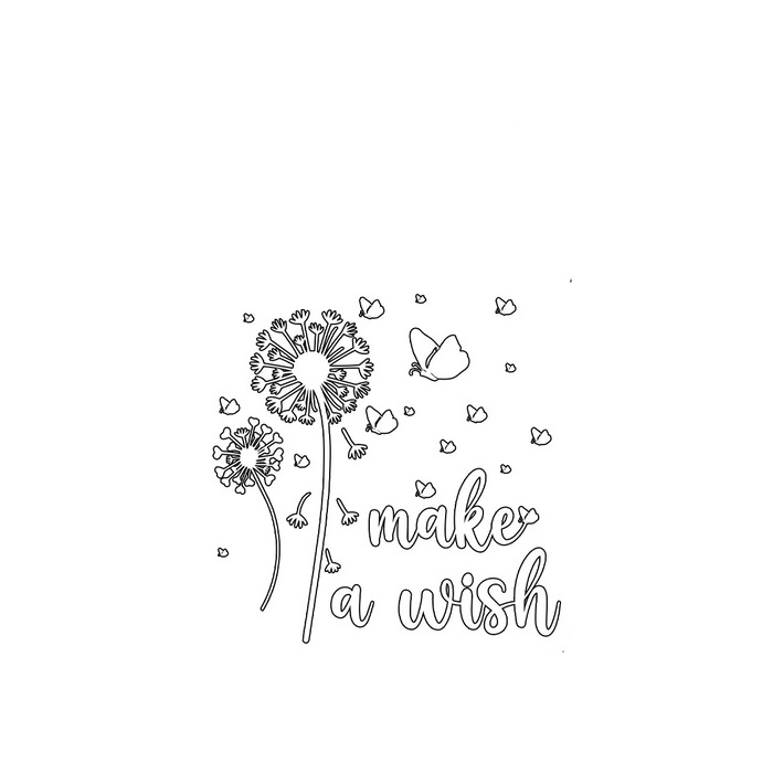 Decorative Butterfly & Dandelion Car Sticker Window Decal