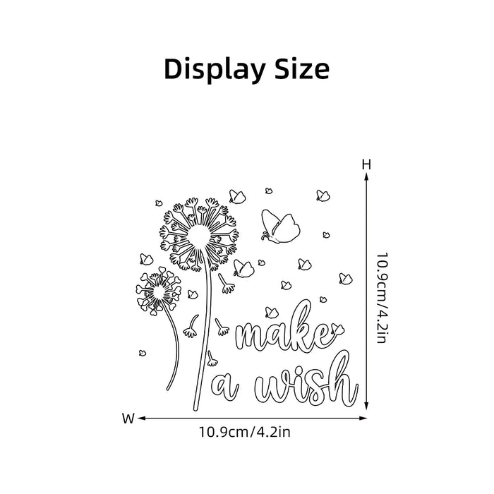Decorative Butterfly & Dandelion Car Sticker Window Decal