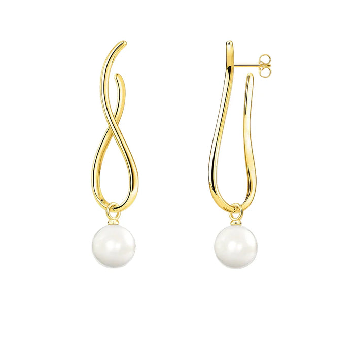 925 Sterling Silver Vintage Heritage Pearl Earrings Autumn