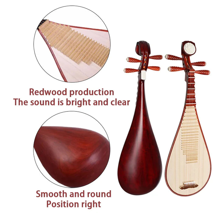 Chinese Classical Wooden Lute For Beginners And Professionals
