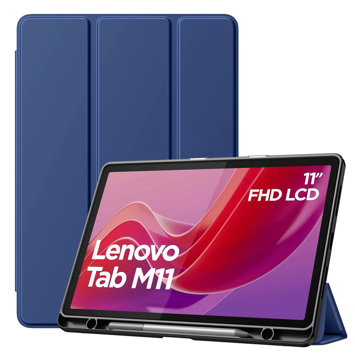 For Lenovo Tab M11 2024 Tb330Fu / Tb330Xu Tablet Ultra Slim Trifold Stand Case With Stylus Slot Auto Awakening / Watch Out