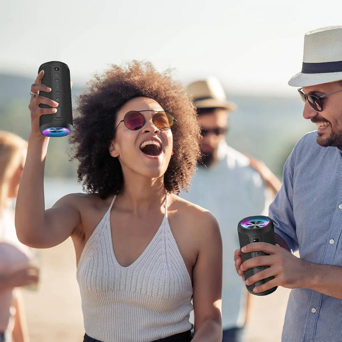 Portable Wireless Speaker With 24W Stereo Sound 30H Playtime Tws & Ipx7 Waterproof Ideal For Travel