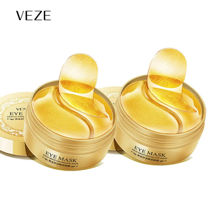 60 Piece Gold Crystal Collagen Eye Mask For Dark Circles & Bags