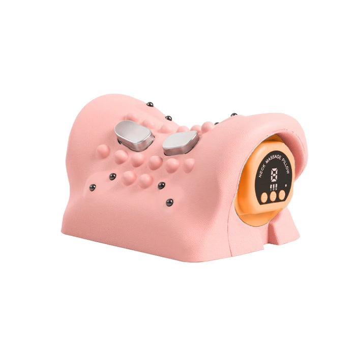 Multifunctional Electric Cervical Massage Pillow Pink