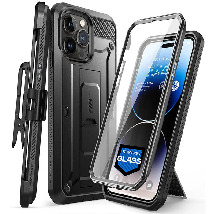 For 6.7 Inch Iphone 14 Pro Max Heavy Duty Rugged Ub Pro Case With Tempered Glass Screen Protector