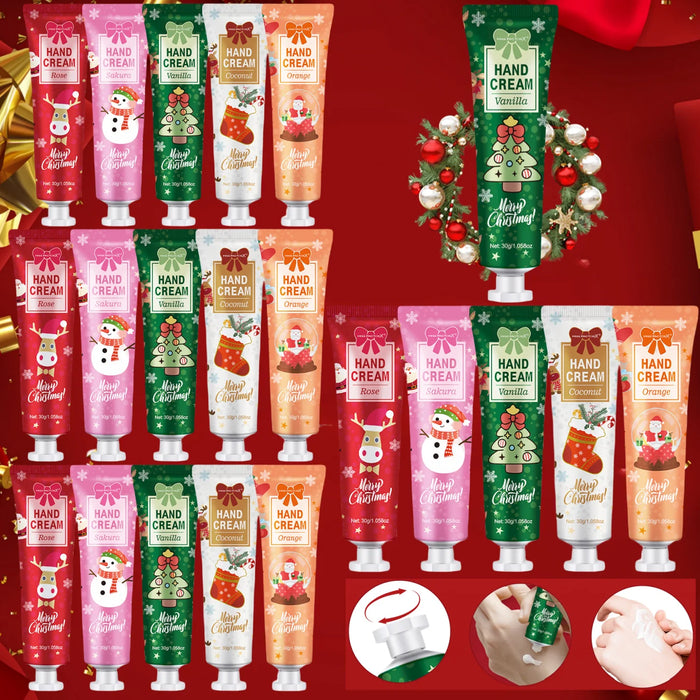20 Piece Christmas Hand Cream Set For Dry Hands Perfect Gift For Women