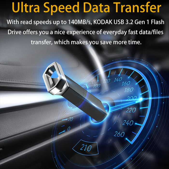 Kodak High Speed Mini USB Flash Drive 64g / 32g / 128g Metal USB Stick For Car Laptops Desktop Macbook