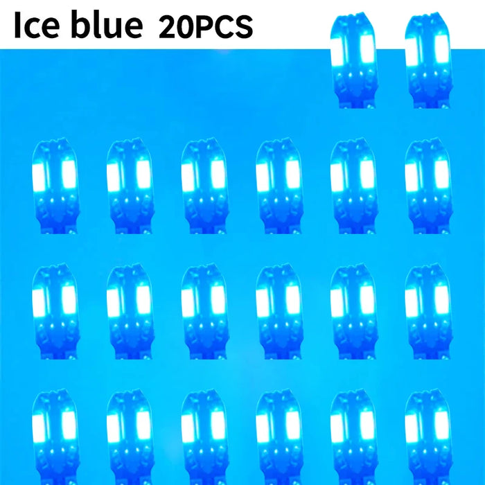 8Smd Canbus T10 Led Bulbs 20Pcs For Car Interior Map Dome Parking Signal Lights 12V