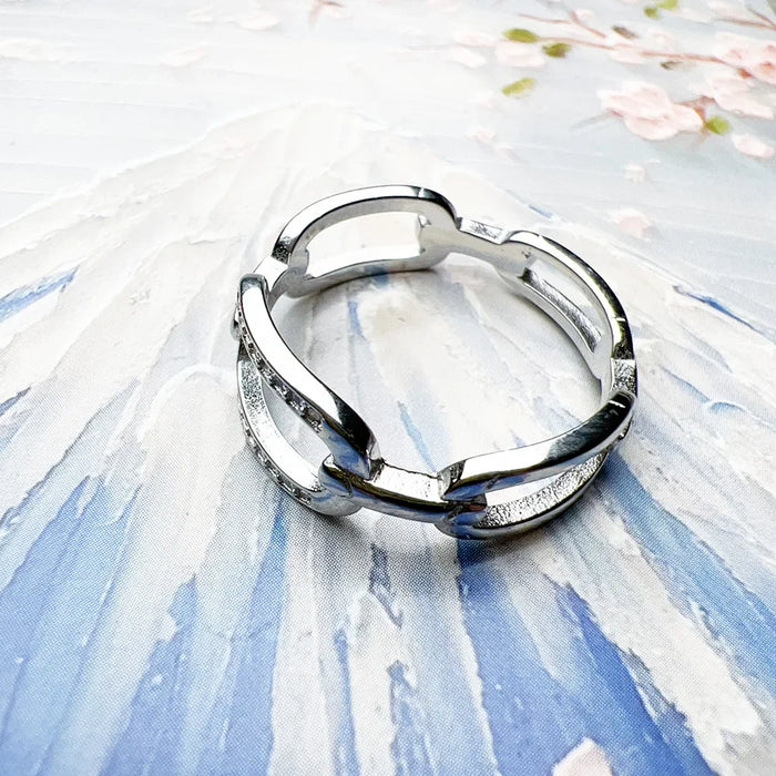 925 Sterling Silver Classic Ring Women Fine Jewelry