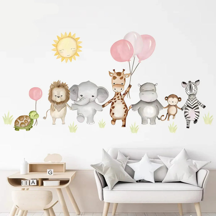 Adorable Giraffe Wall Sticker For Kids Room