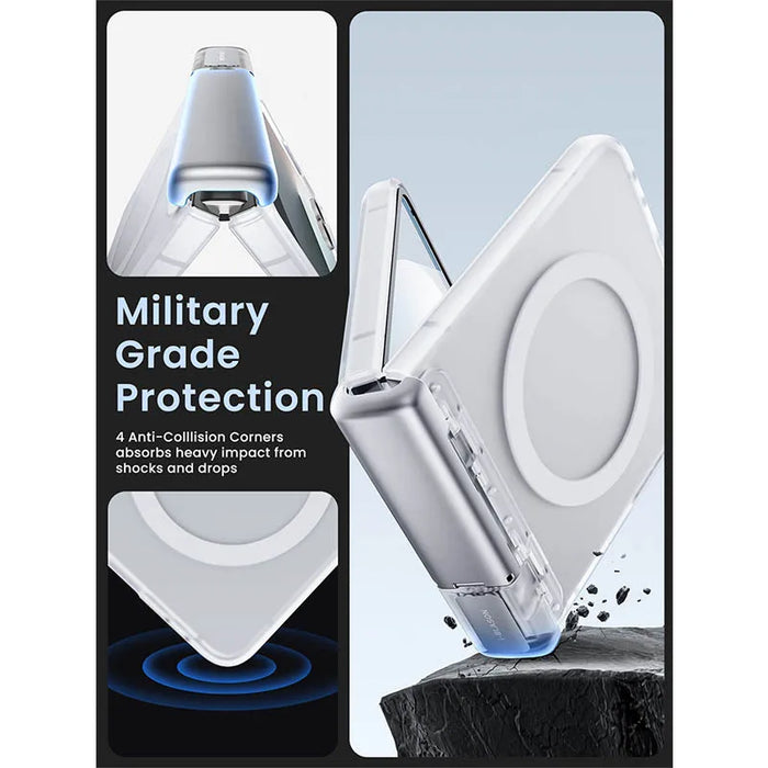 For Samsung Galaxy Z Flip 7 Cosmo Slim Matte Protective Magnetic Phone Case With Tempered Glass Screen Protector