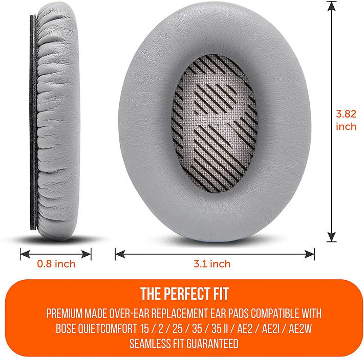 Pair of Replacement Ear Pads For Bose Qc35 / Qc15 / Qc25 / Ae2 Soundlink Headphones