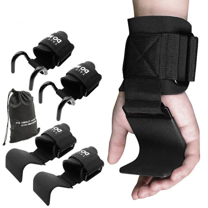 Pair of Non Slip Weight Lifting Hooks