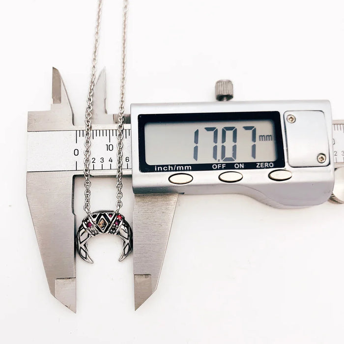 925 Sterling Silver Bohemia Tiger Tooth Necklace Link Chain For Women