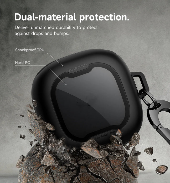 For Shokz Openfit 2 Full-Body Protection Case Earbuds With Magnetic Lid Lock