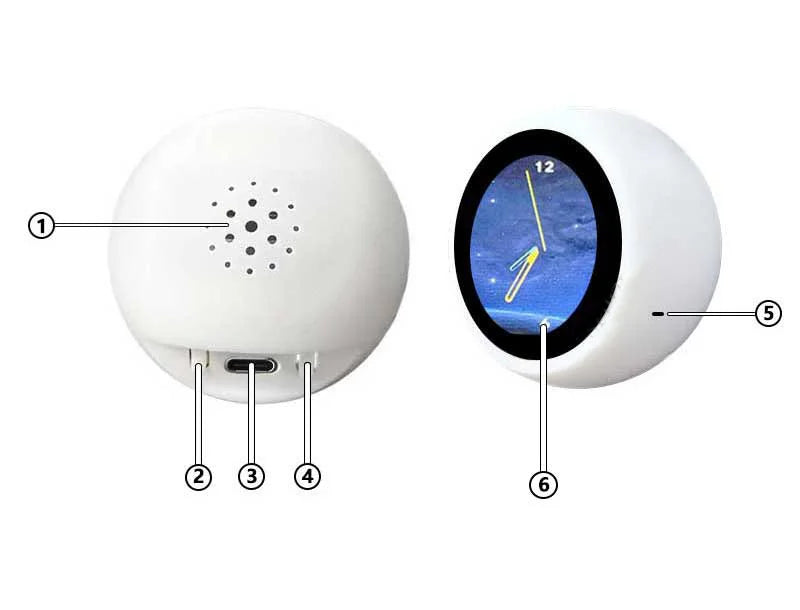 Esp32-S3-1.28Inch-Ai Deepseek Xiaozhi Ai Voice Chat Robot 1.28 Inch Lcd N16R8 Development Board Astronaut Clock Desktop Ornament