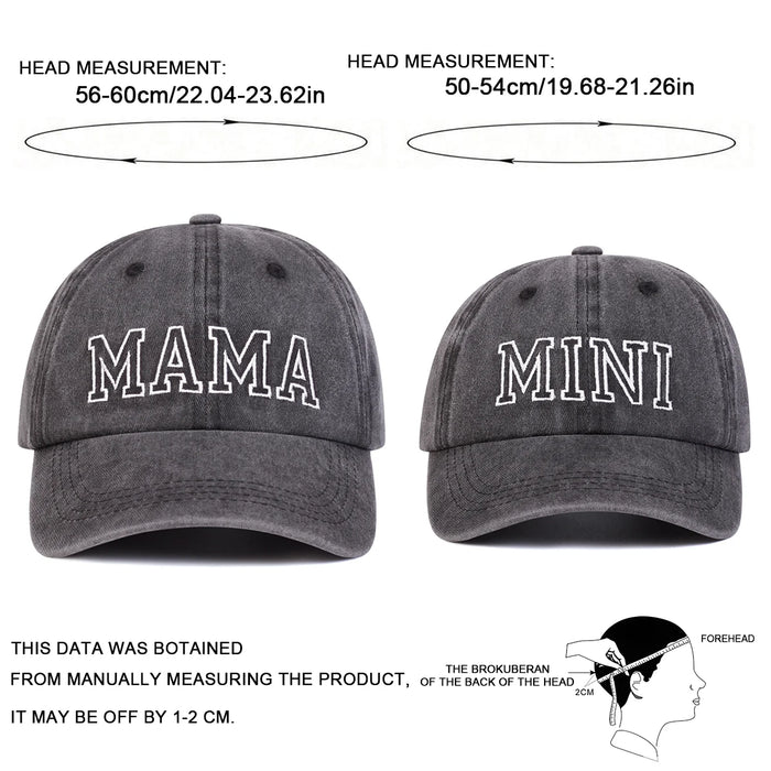 Embroidered Unisex Parent Child Baseball Caps Spring / Autumn Outdoor Adjustable Hats