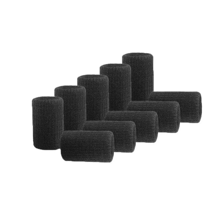 10Pcs Elastic Finger Sleeves For Basketball Volleyball Badminton Sports Safety Thumb Brace