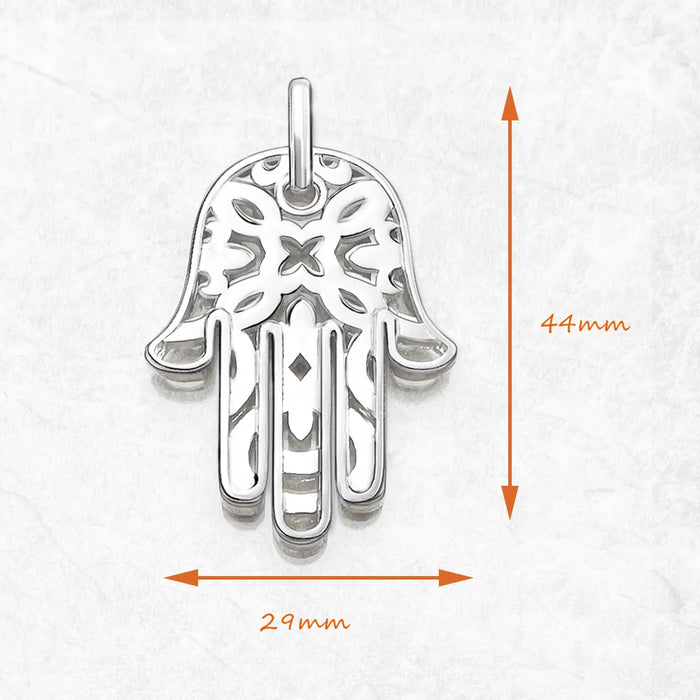 925 Sterling Silver H & Of Fatima Pendant Fashion Accessory For Women & Men