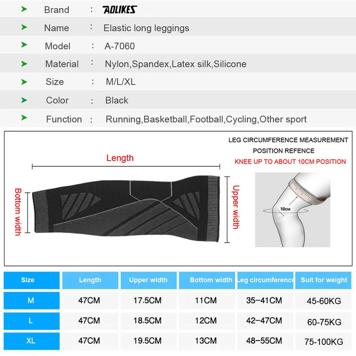 Full Leg Compression Sleeves For Joint Pain Relief