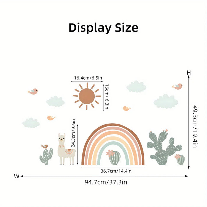 Colourful Cartoon Sheep Wall Stickers For Nursery Decor