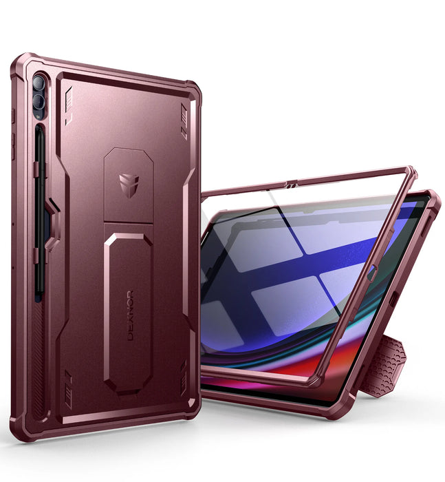 For Samsung Galaxy Tab S9 / S8 / S10 Ultra Heavy Shockproof Full Body Protective Case With Pen Holder Built In Screen Protector