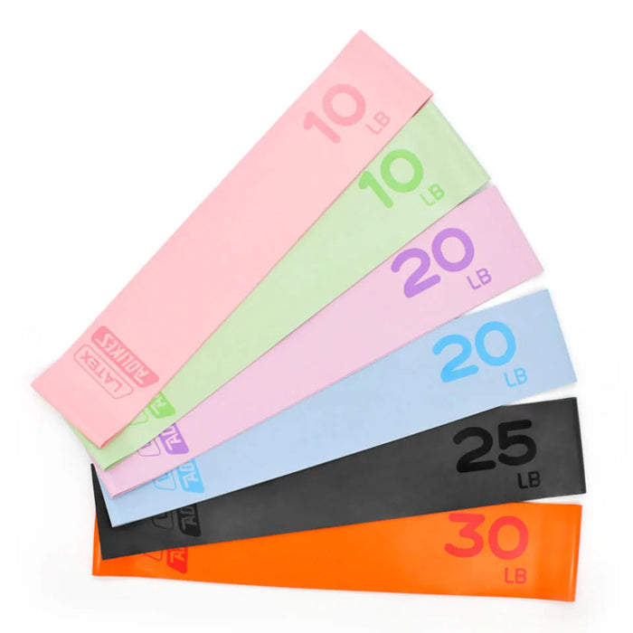 Latex Resistance Bands For Yoga Pilates Rehab & Home Workout