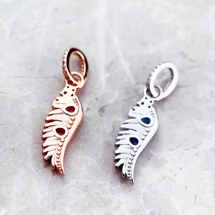 925 Sterling Silver Phoenix Wing Pendant Mythic Jewelry For Women