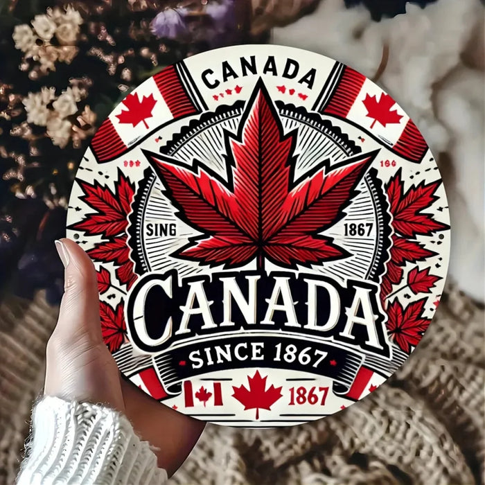 2D Maple Leaf Aluminum Wall Art Ideal For Women'S Spaces