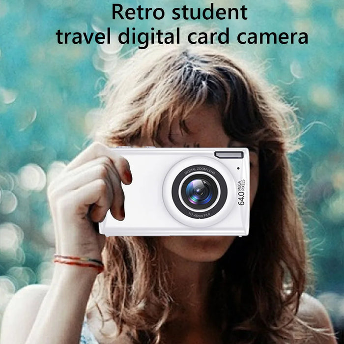 4K Digital Camera 64Mp 18X Digital Zoom Vlogging Video Camera Outdoor Anti-Shake Flash Recorder Autofocus Point Shoot Camera