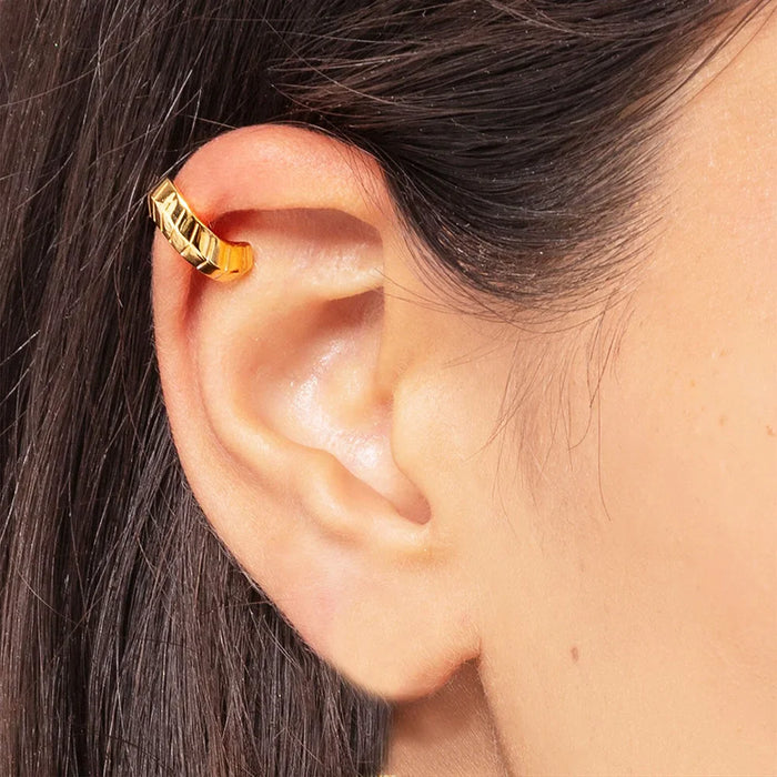 925 Sterling Silver Snake Shaped Ear Cuff For Women