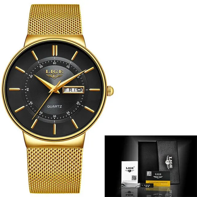 Ultra Thin Waterproof Mens Quartz Watch