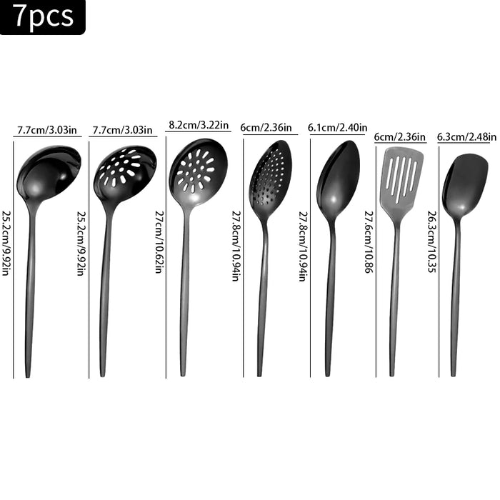 7 Piece Stainless Steel Kitchen Utensil Set