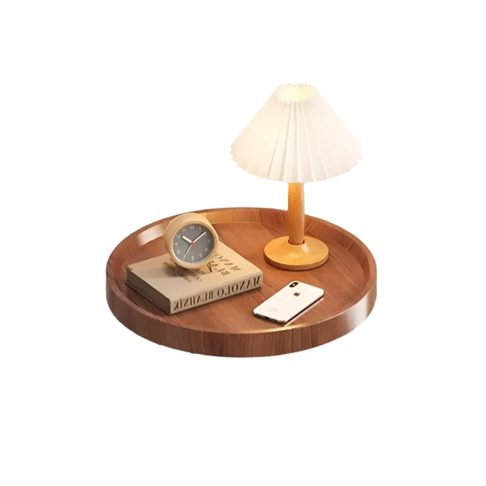 Compact Wall Mounted Bedside Table With Storage Shelves