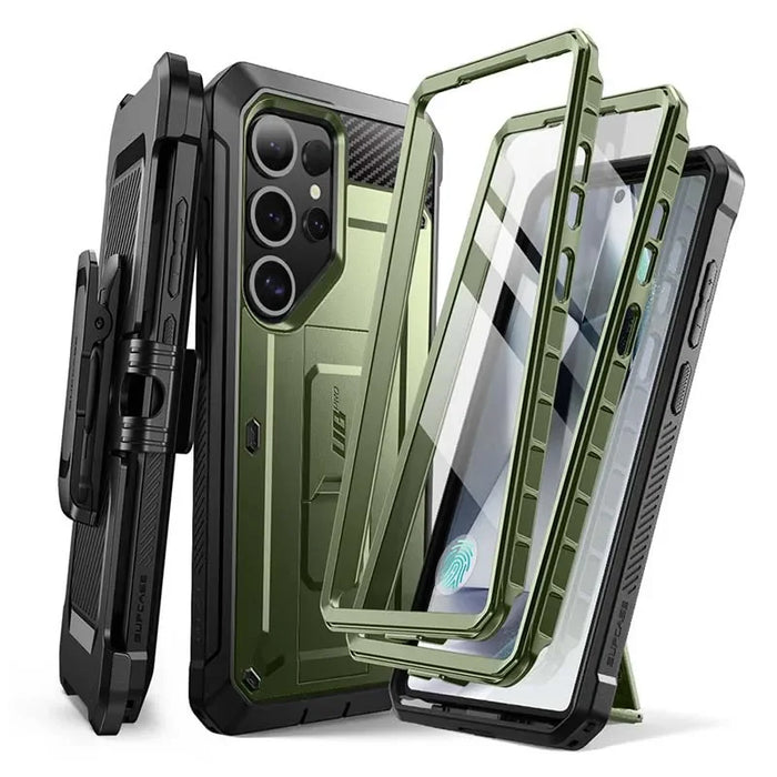 For Samsung Galaxy S25 Ultra Case Full Body Rugged Phone Cover With Built-In Screen Protector