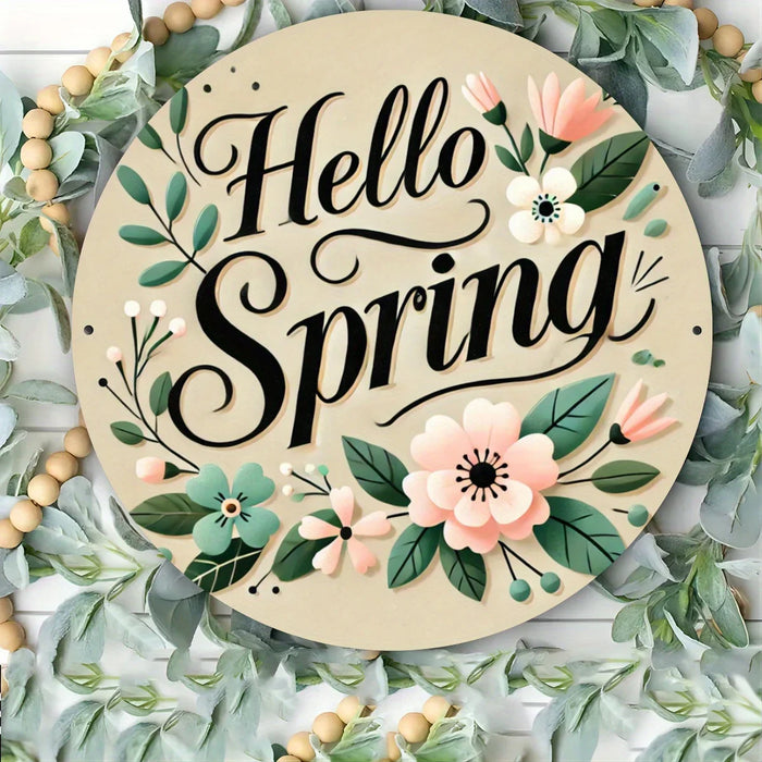 Eye-Catching Spring Farmhouse Metal Sign Charming Home Decor
