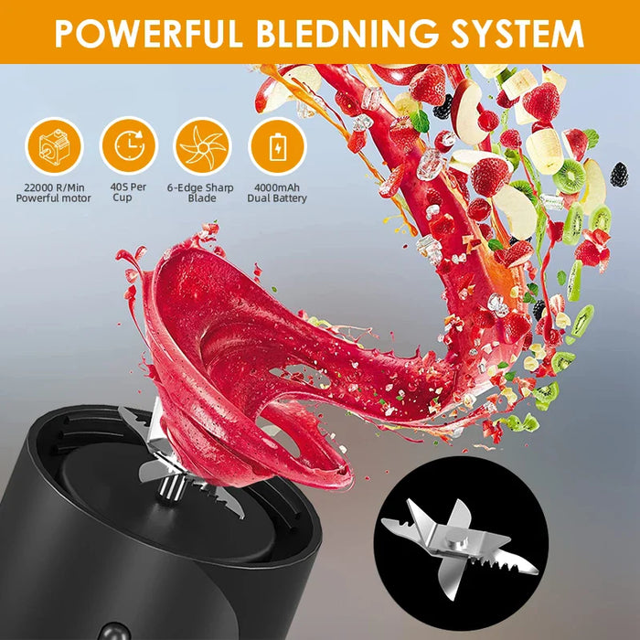 Compact Electric Juicer Blender For Smoothies Multifunctional